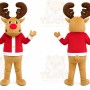 Red Reindeer Mascot Costume