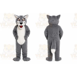 Gray Wolf Mascot Costume