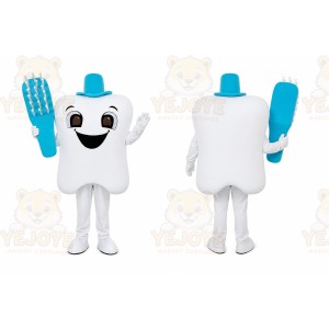 Toothbrush Tooth Mascot Costume