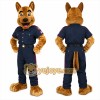 Brown Dog Officer Mascot Costume