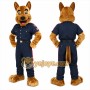Brown Dog Officer Mascot Costume