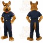 Brown Dog Officer Mascot Costume