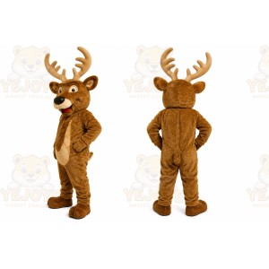 Brown Reindeer Mascot Costume