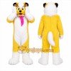 Yellow Husky Mascot Costume Yellow Husky Mascot Costume