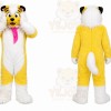 Yellow Husky Mascot Costume