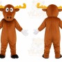Brown Moose Mascot Costume