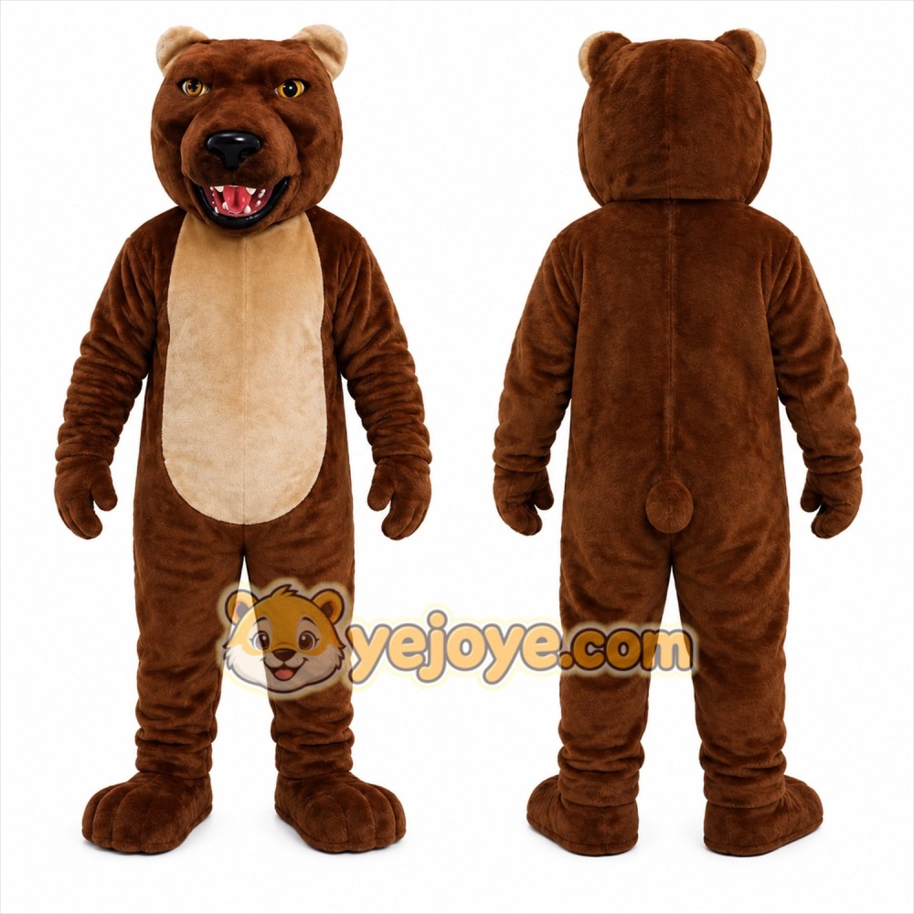 Brown Bear Mascot Costume Brown Bear Mascot Costume