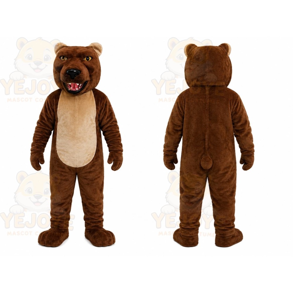 Brown Bear Mascot Costume
