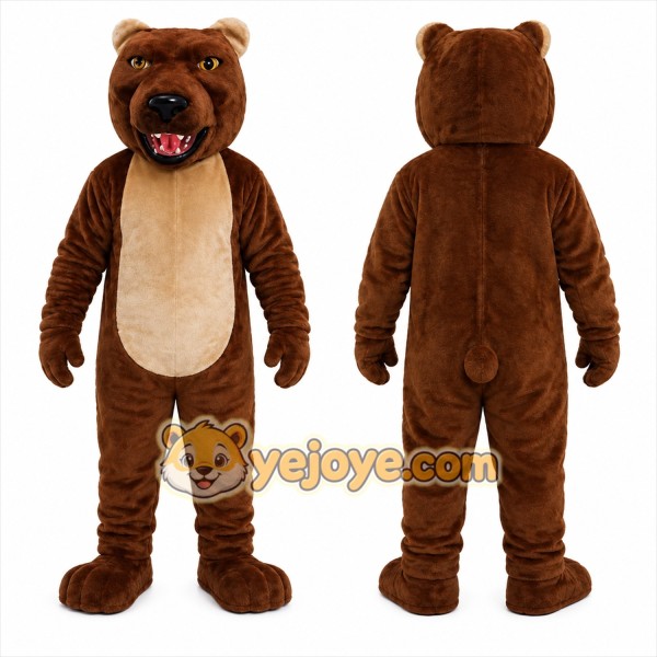 Brown Bear Mascot Costume