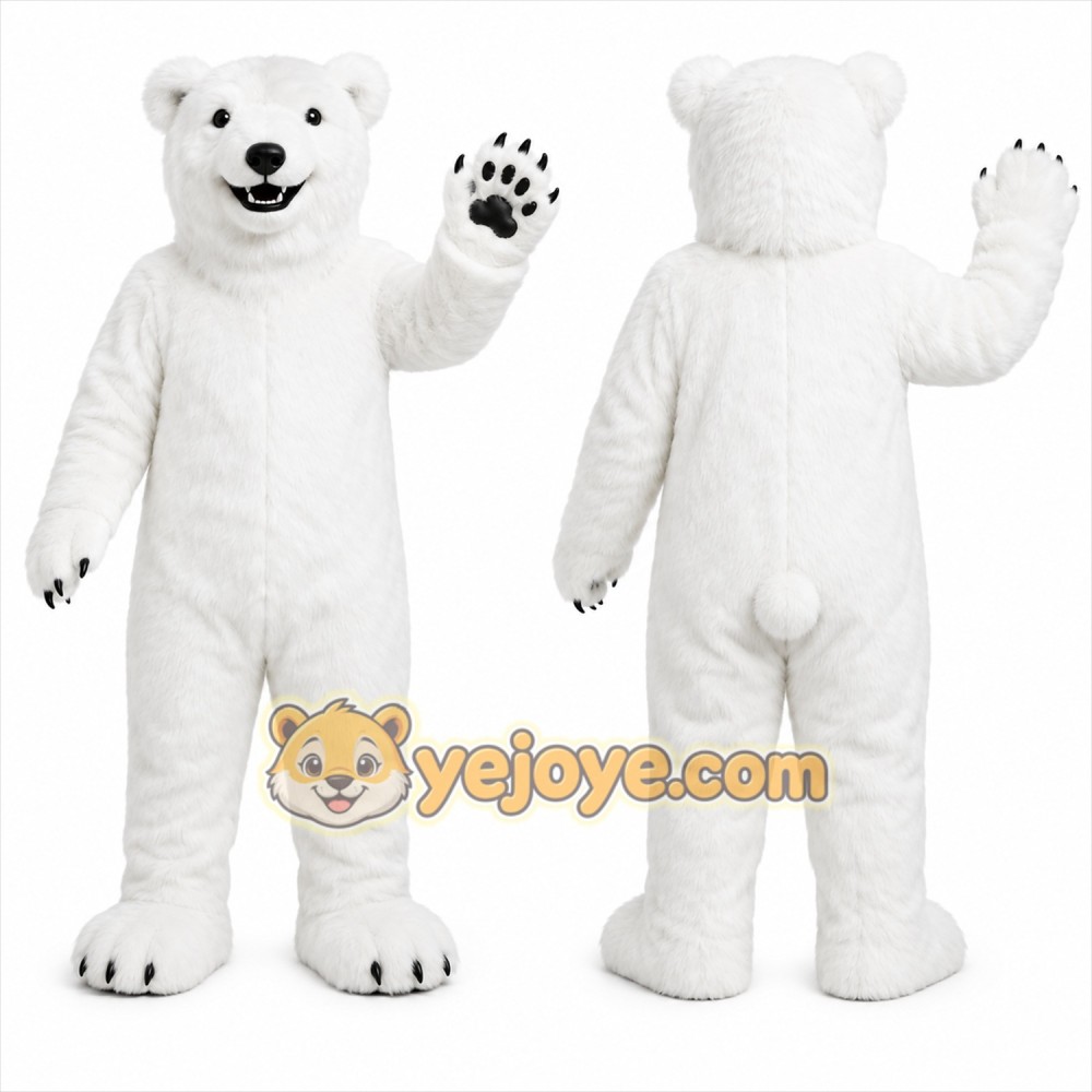 Polar Bear Mascot Costume Polar Bear Mascot Costume