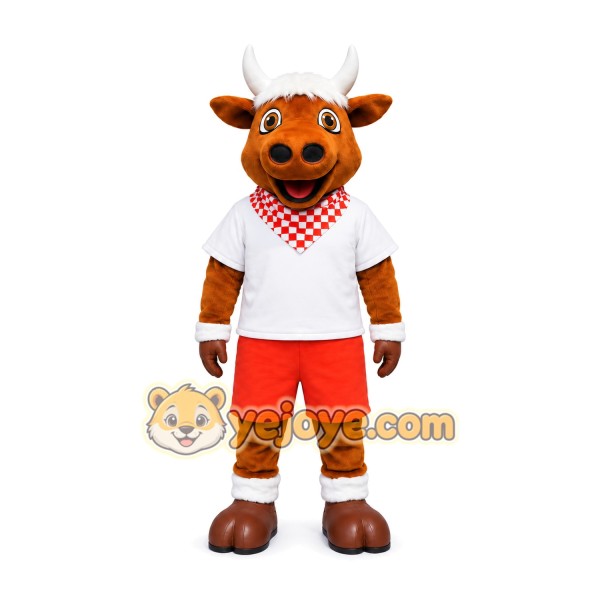 Sports Bull Mascot Costume
