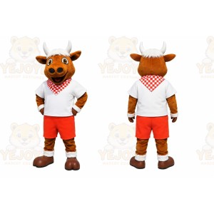 Sports Bull Mascot Costume
