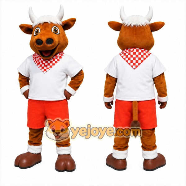 Sports Bull Mascot Costume