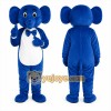 Blue Elephant Mascot Costume Blue Elephant Mascot Costume