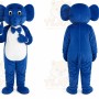 Blue Elephant Mascot Costume