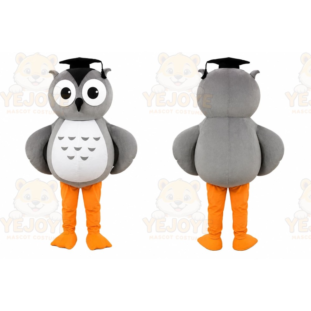 Gray Owl Mascot Costume