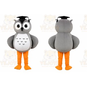 Gray Owl Mascot Costume