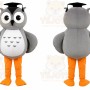 Gray Owl Mascot Costume