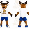 Brown Moose Sports Mascot Costume