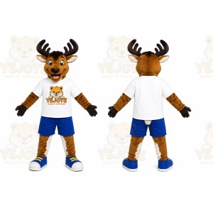 Brown Moose Sports Mascot Costume
