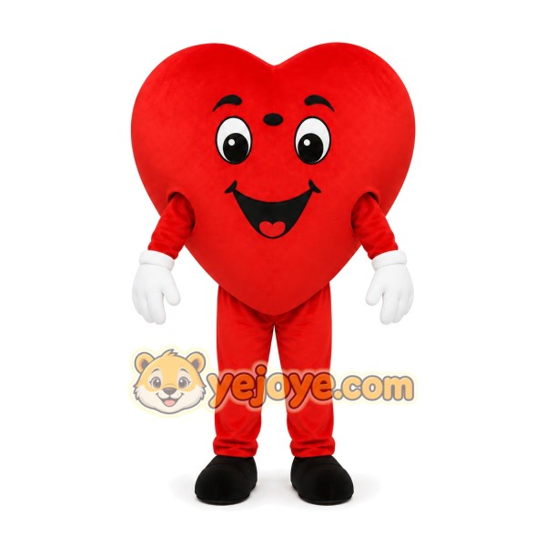 Red Heart Mascot Costume