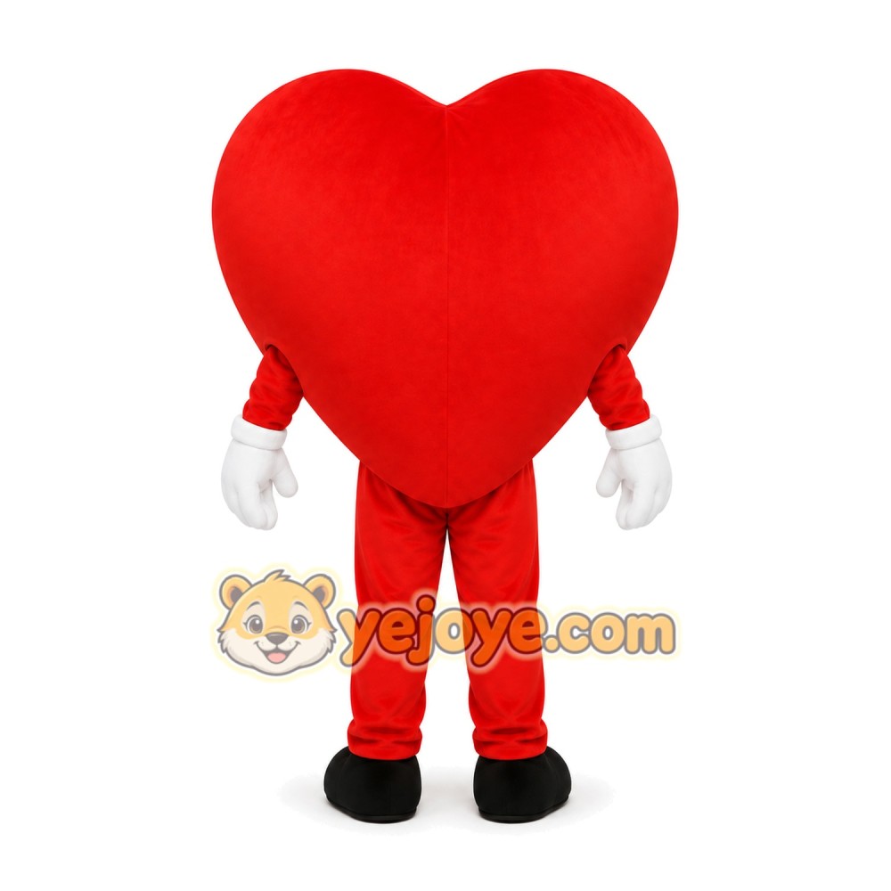 Red Heart Mascot Costume Red Heart Mascot Costume