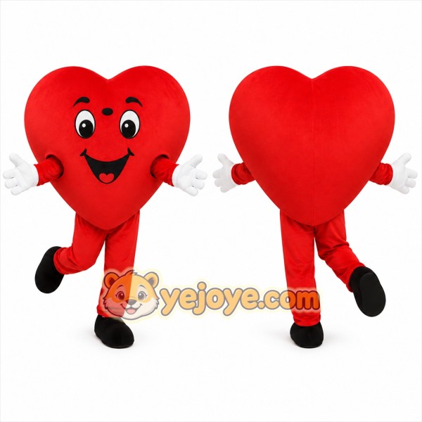 Red Heart Mascot Costume