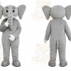 Gray Elephant Mascot Costume