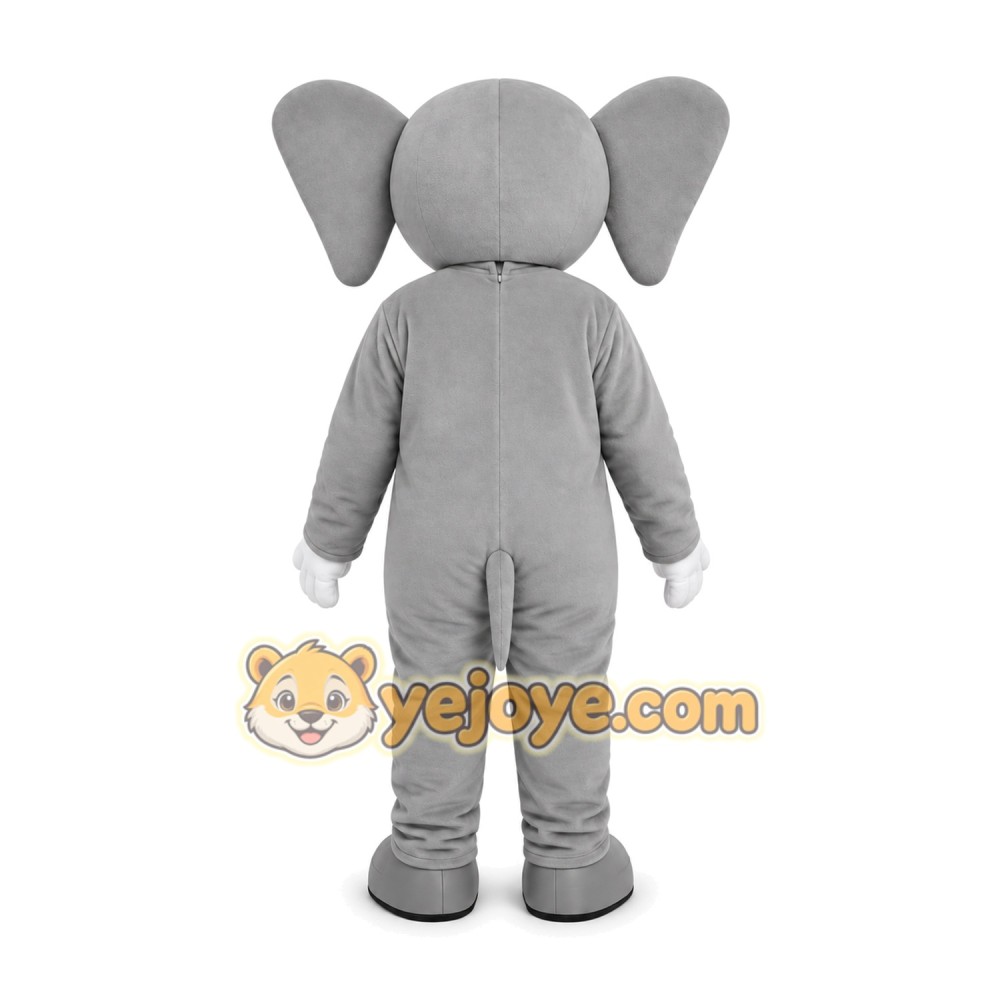 Gray Elephant Mascot Costume Gray Elephant Mascot Costume