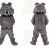 Gray Bulldog Mascot Costume