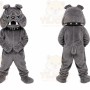 Gray Bulldog Mascot Costume