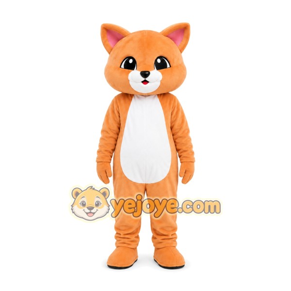 Orange Fox Mascot Costume
