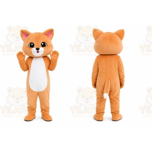 Orange Fox Mascot Costume