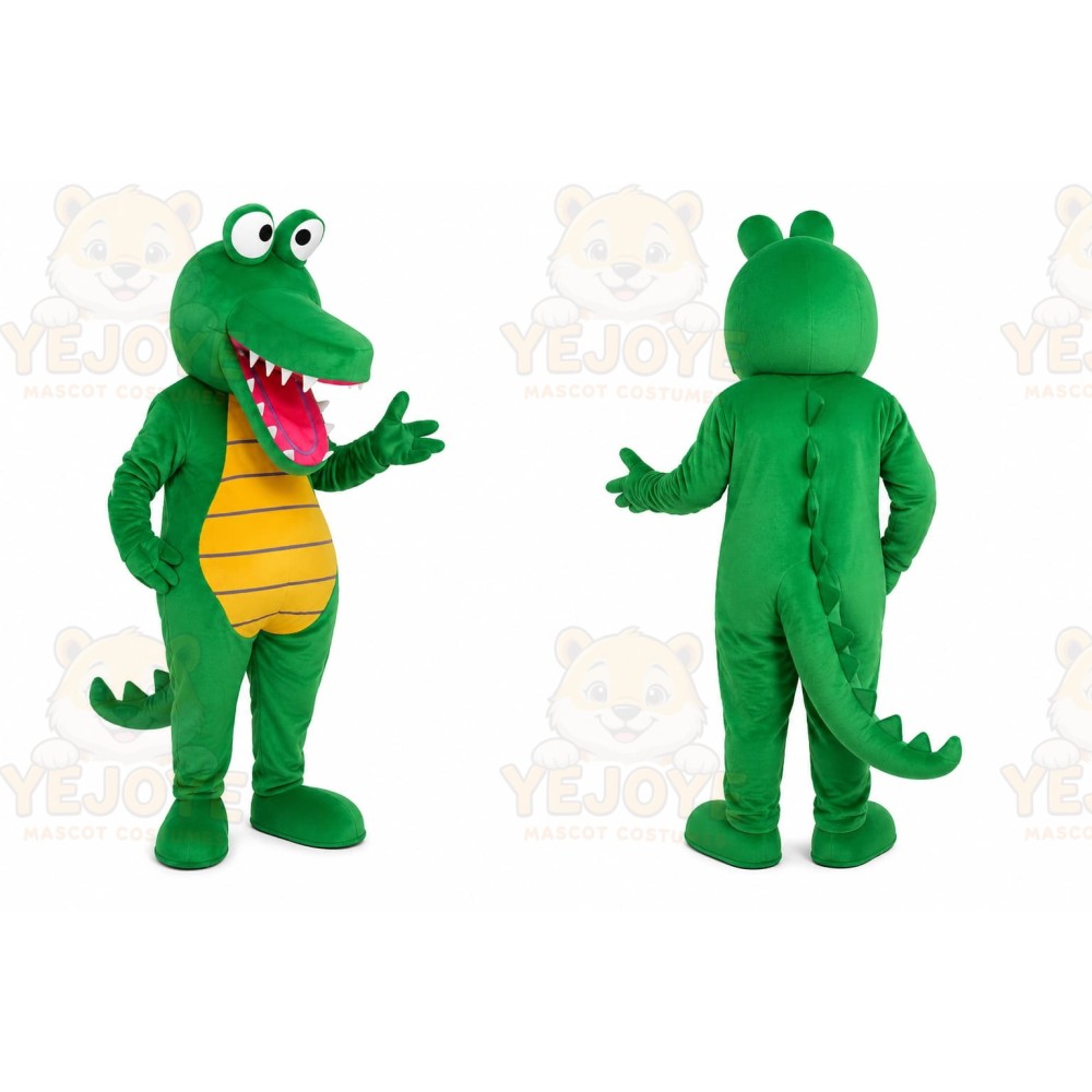 Green Crocodile Mascot Costume