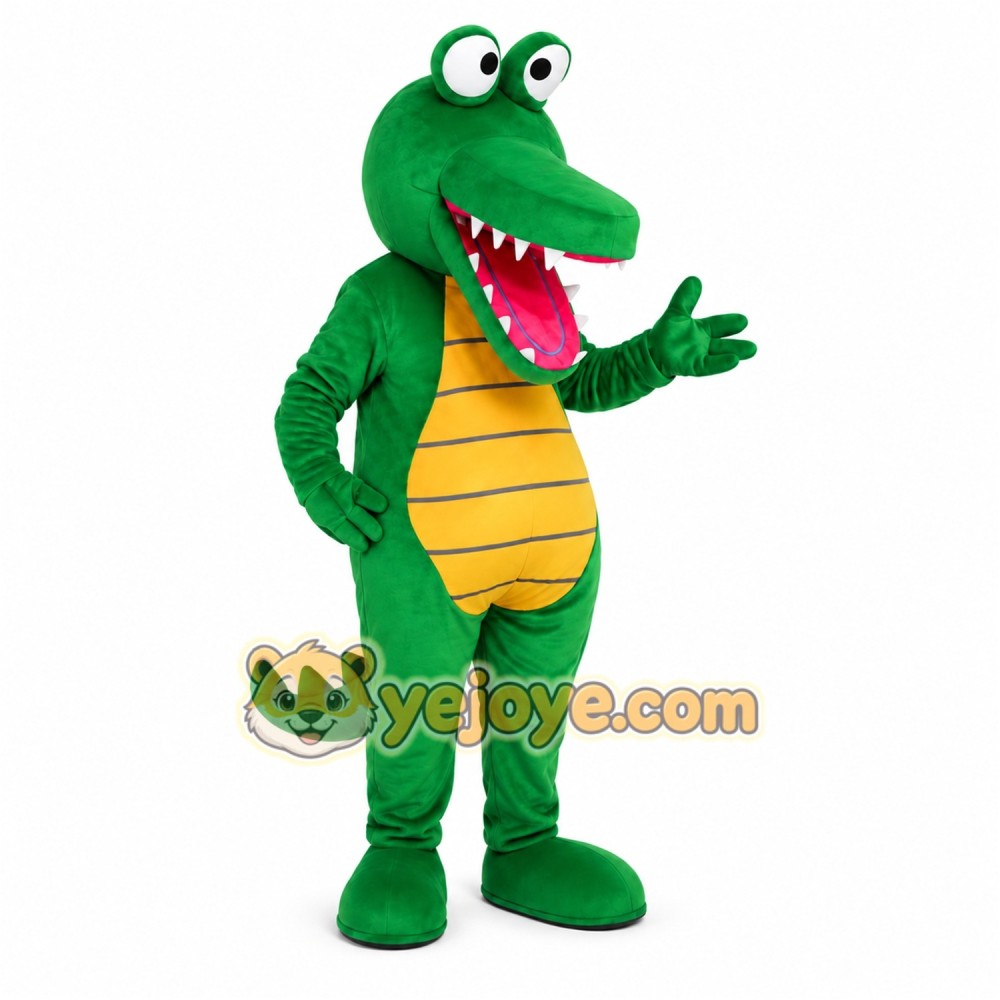 Green Crocodile Mascot Costume