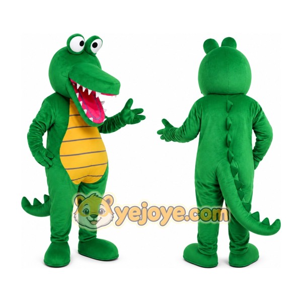 Green Crocodile Mascot Costume