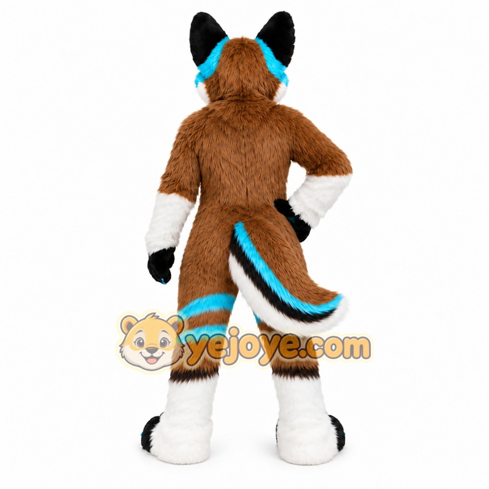 Brown Husky Mascot Costume Brown Husky Mascot Costume