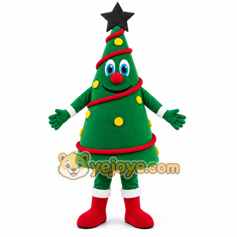 Christmas Tree Mascot Costume Christmas Tree Mascot Costume