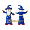 Blue Wizard Mascot Costume Blue Wizard Mascot Costume