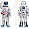 Silver Astronaut Mascot Costume
