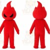 Red Flame Mascot Costume