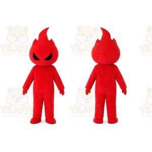 Red Flame Mascot Costume