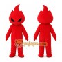 Red Flame Mascot Costume