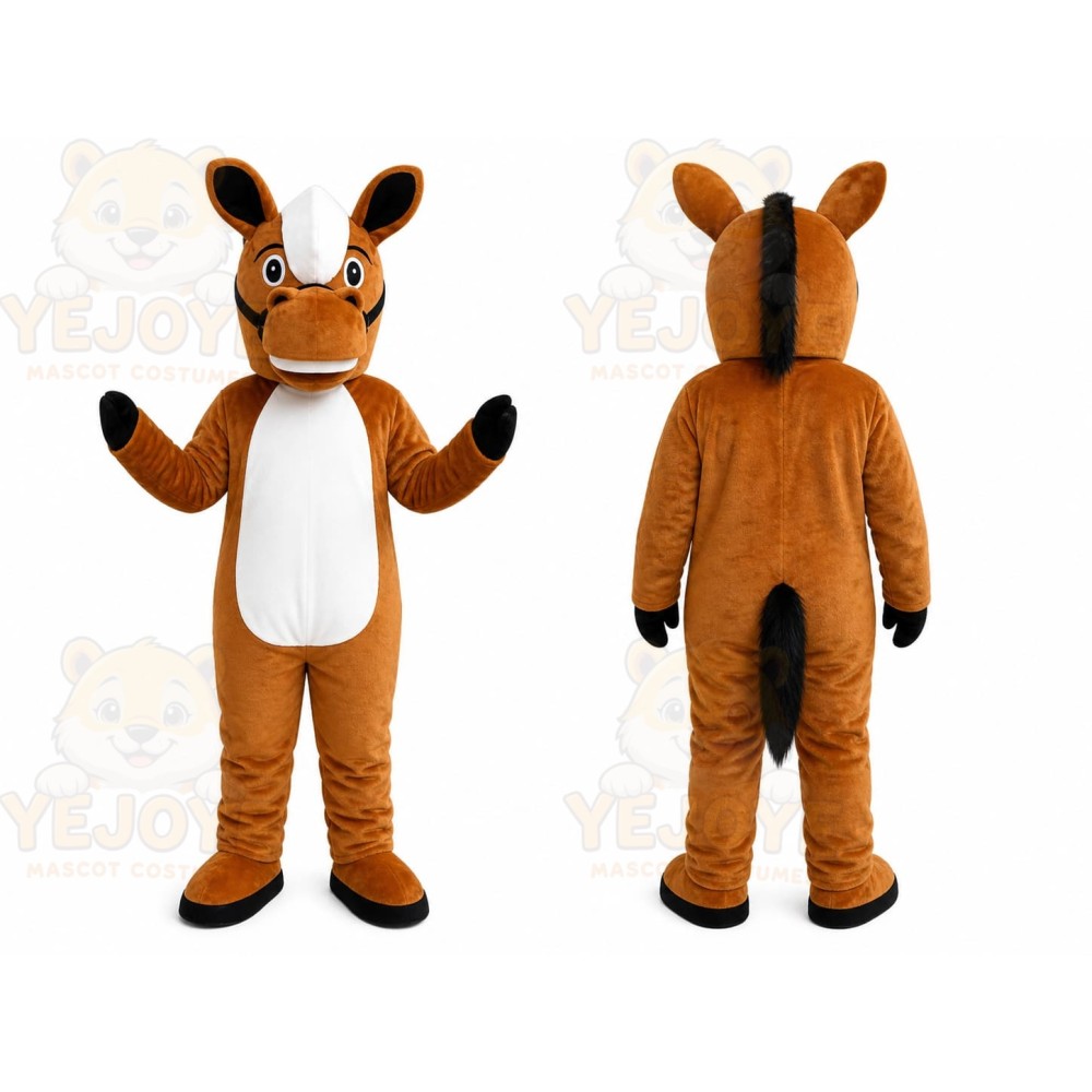 Brown Horse Mascot Costume