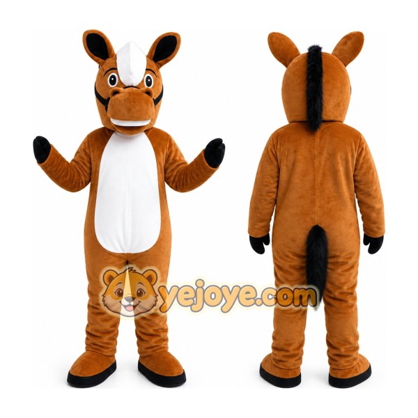 Brown Horse Mascot Costume