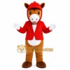 Red Horse Hoodie Mascot Costume Red Horse Hoodie Mascot Costume
