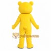 Yellow Bear Button Mascot Costume Yellow Bear Button Mascot Costume