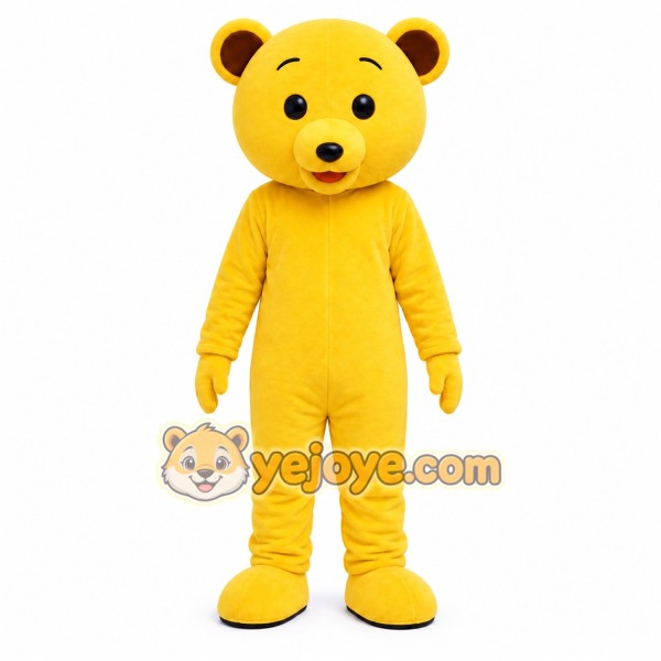 Yellow Bear Mascot Costume