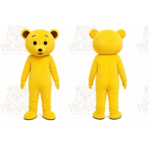Yellow Bear Mascot Costume