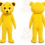 Yellow Bear Mascot Costume